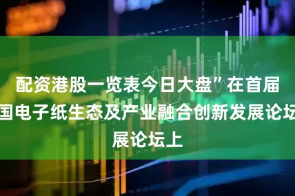 配资港股一览表今日大盘”在首届中国电子纸生态及产业融合创新发展论坛上
